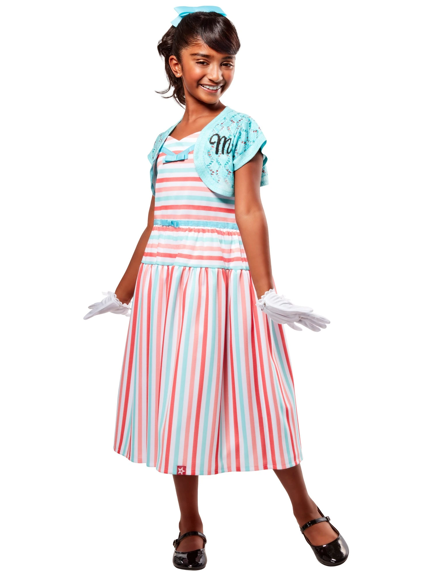 Girls' American Girl Maryellen Larkin Dress With Shrug Costume Set 1 Girls' American Girl Maryellen Larkin Dress With Shrug Costume Set
