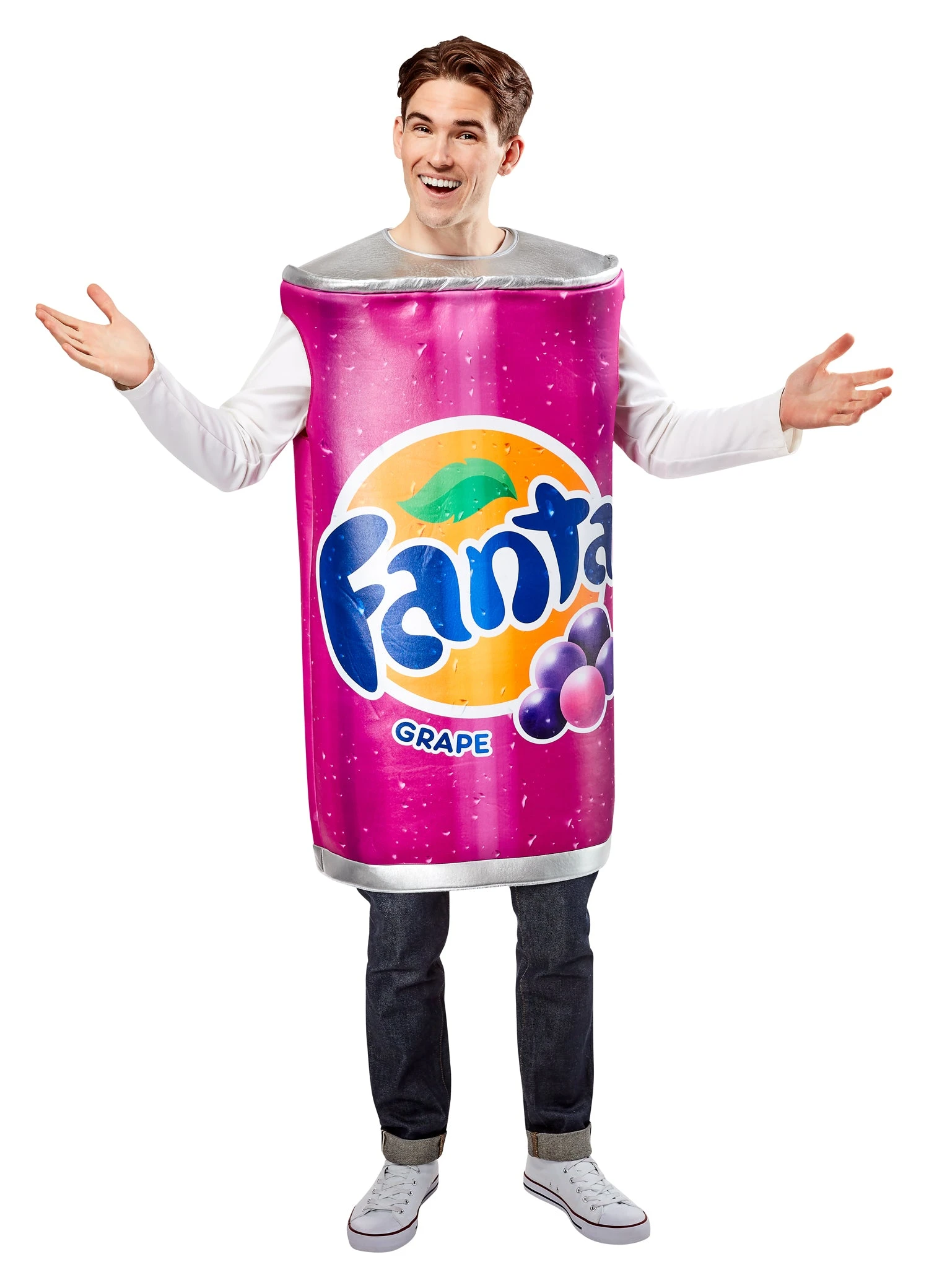 Adult Grape Fanta Can Costume 2 Adult Grape Fanta Can Costume - Image 2
