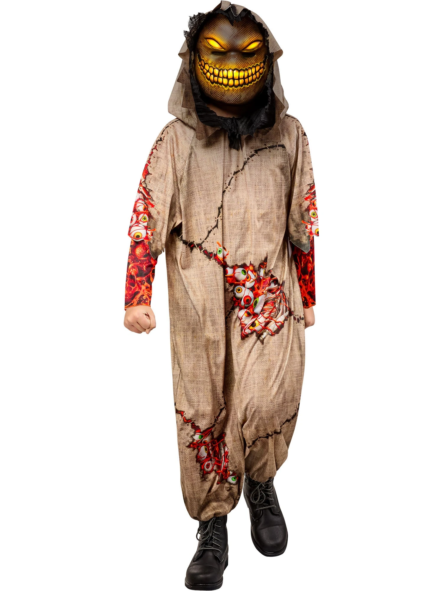 Boys' Goblin Costume With Light Up Mask 3 Boys' Goblin Costume With Light Up Mask - Image 3
