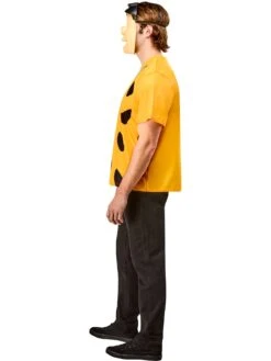 Men's The Flintstones Ben Cooper Fred Flintstone T-Shirt And Half Mask -Costume Supercenter Store r1001197 4
