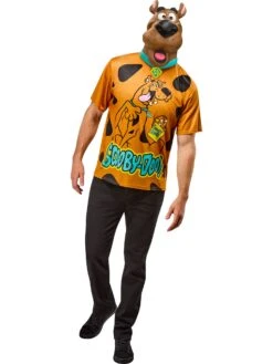 Men's Ben Cooper Scooby Doo T-Shirt And Half Mask