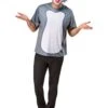 Men's Tom And Jerry Ben Cooper Tom T-Shirt And Half Mask