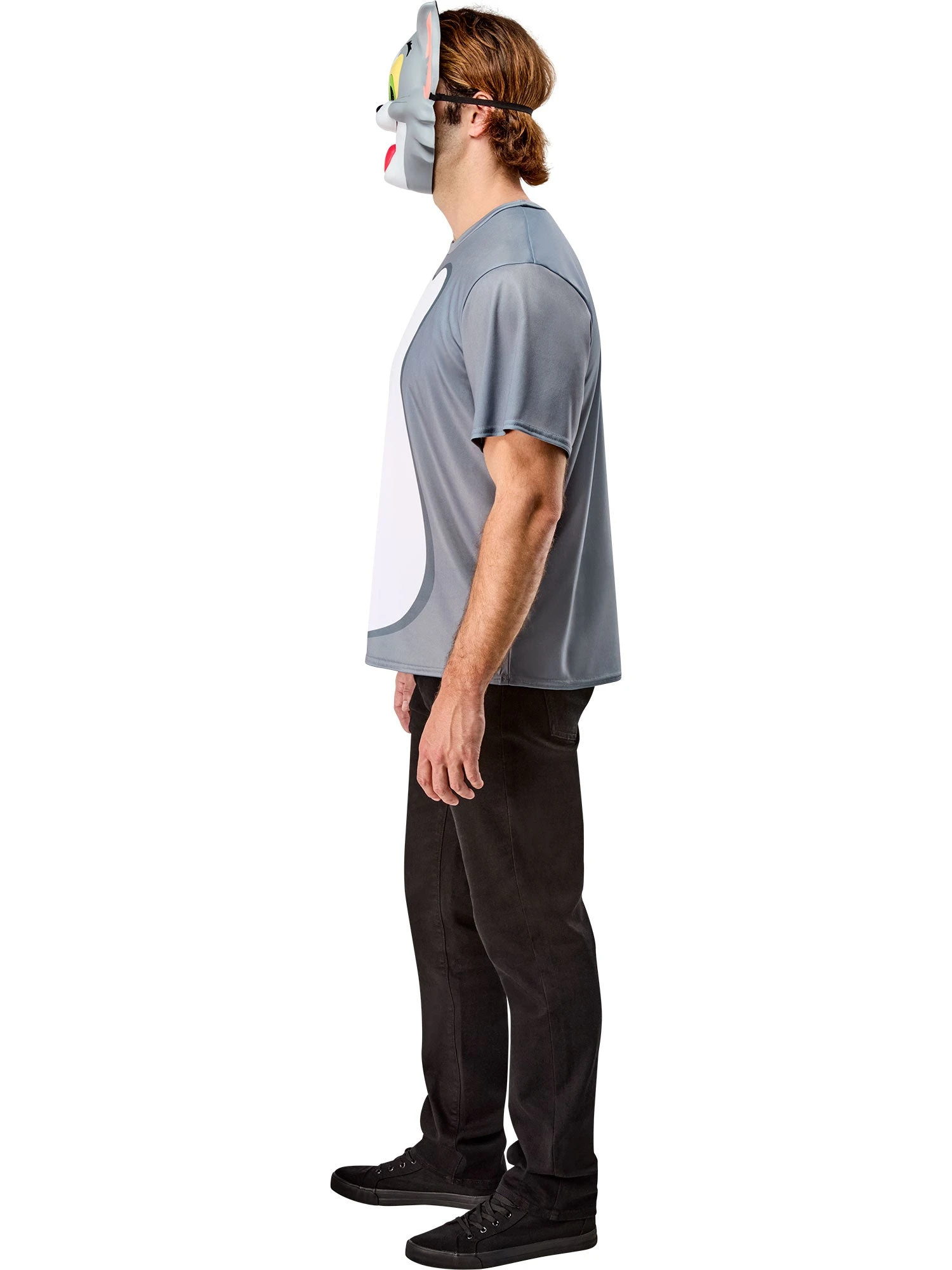 Men's Tom And Jerry Ben Cooper Tom T-Shirt And Half Mask 4 Men's Tom And Jerry Ben Cooper Tom T-Shirt And Half Mask - Image 4