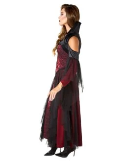 Women's Red Vintage Vampiress Costume 6 Women's Red Vintage Vampiress Costume -Costume Supercenter Store r1001501 3