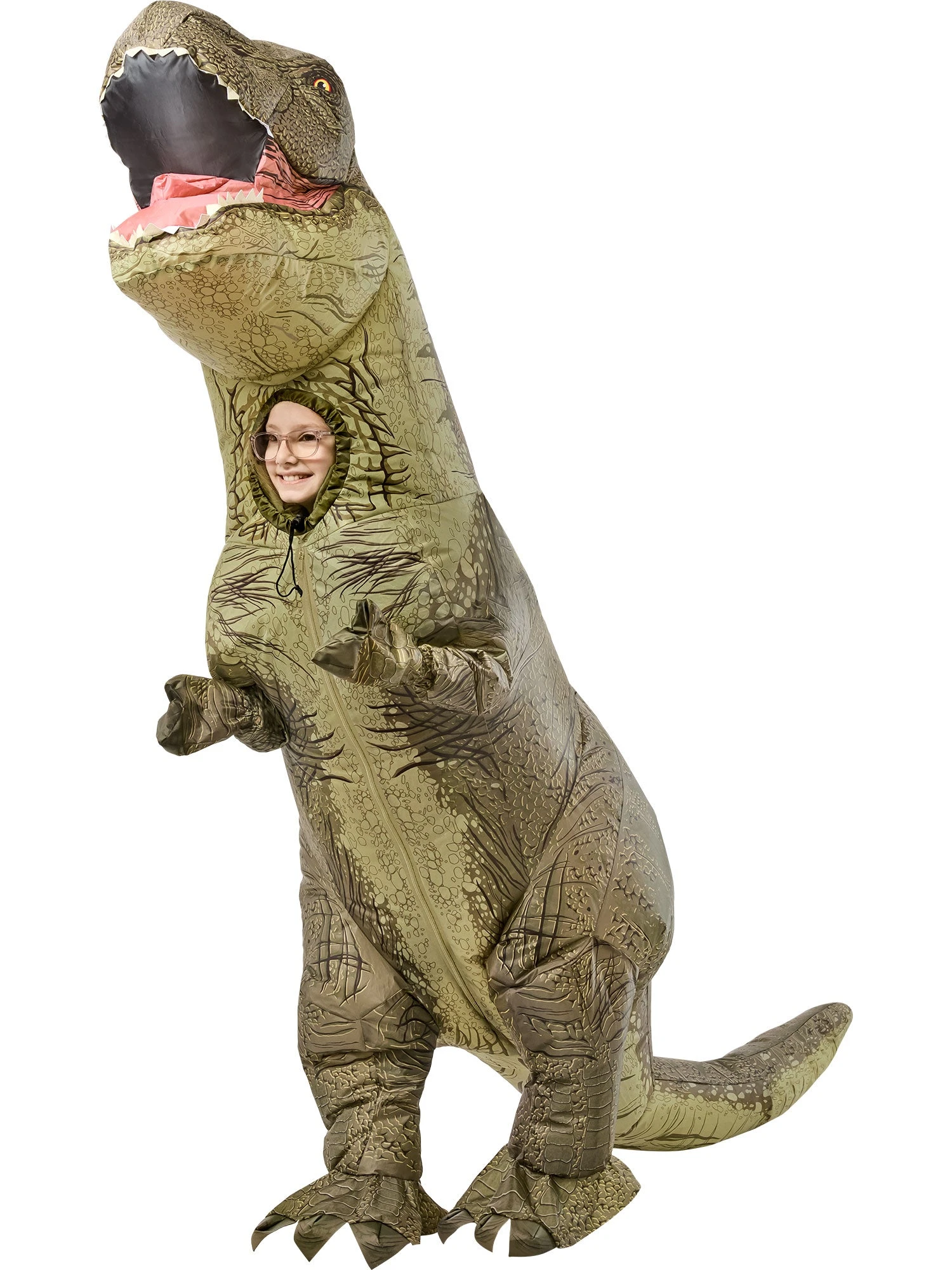 Kids' Jurassic World T-Rex Inflatable Costume With Sound 1 Kids' Jurassic World T-Rex Inflatable Costume With Sound