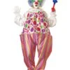 Men's Snazzy Dots And Stripes Clown Costume