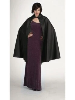 Tafetta Black Cape - 45"
