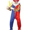 Adult Red And Blue Polka Dot Bubbles The Clown Costume