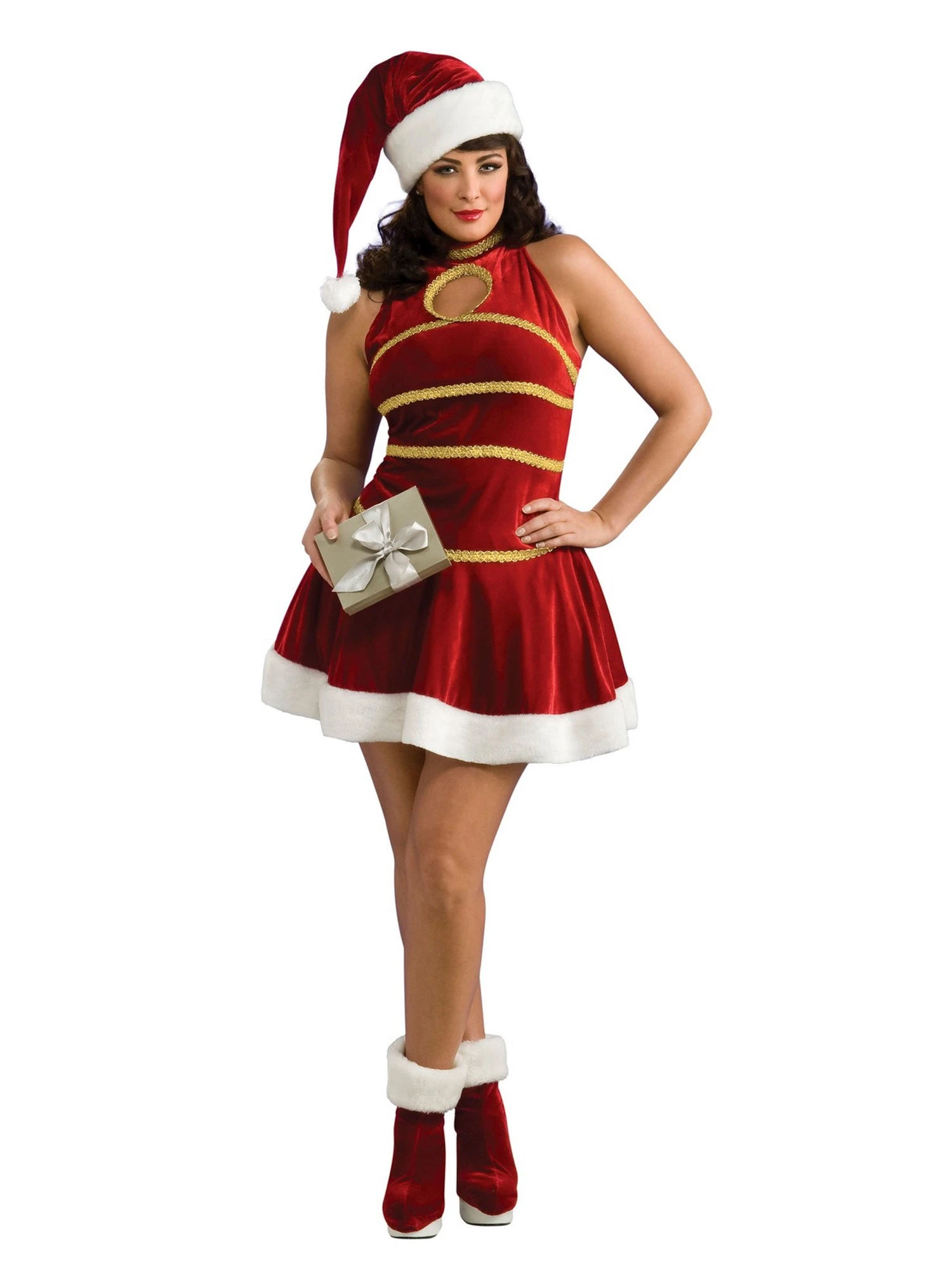 Women's Sexy Santa Dress Costume 1 Women's Sexy Santa Dress Costume