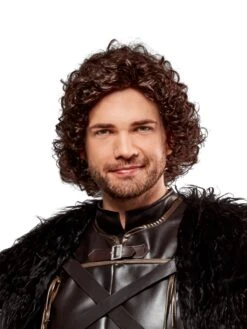 Men's Game Of Thrones Jon Snow Brown Wig