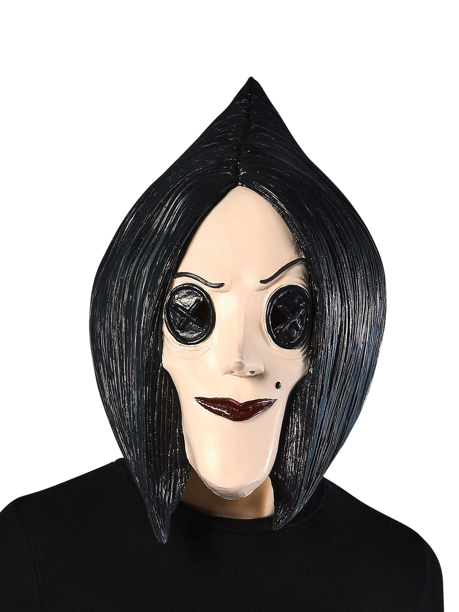 Women's Coraline The Other Mother Overhead Latex Mask - Deluxe 1 Women's Coraline The Other Mother Overhead Latex Mask - Deluxe