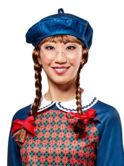 Women's American Girl Molly McIntire Brown Braided Ponytail Wig