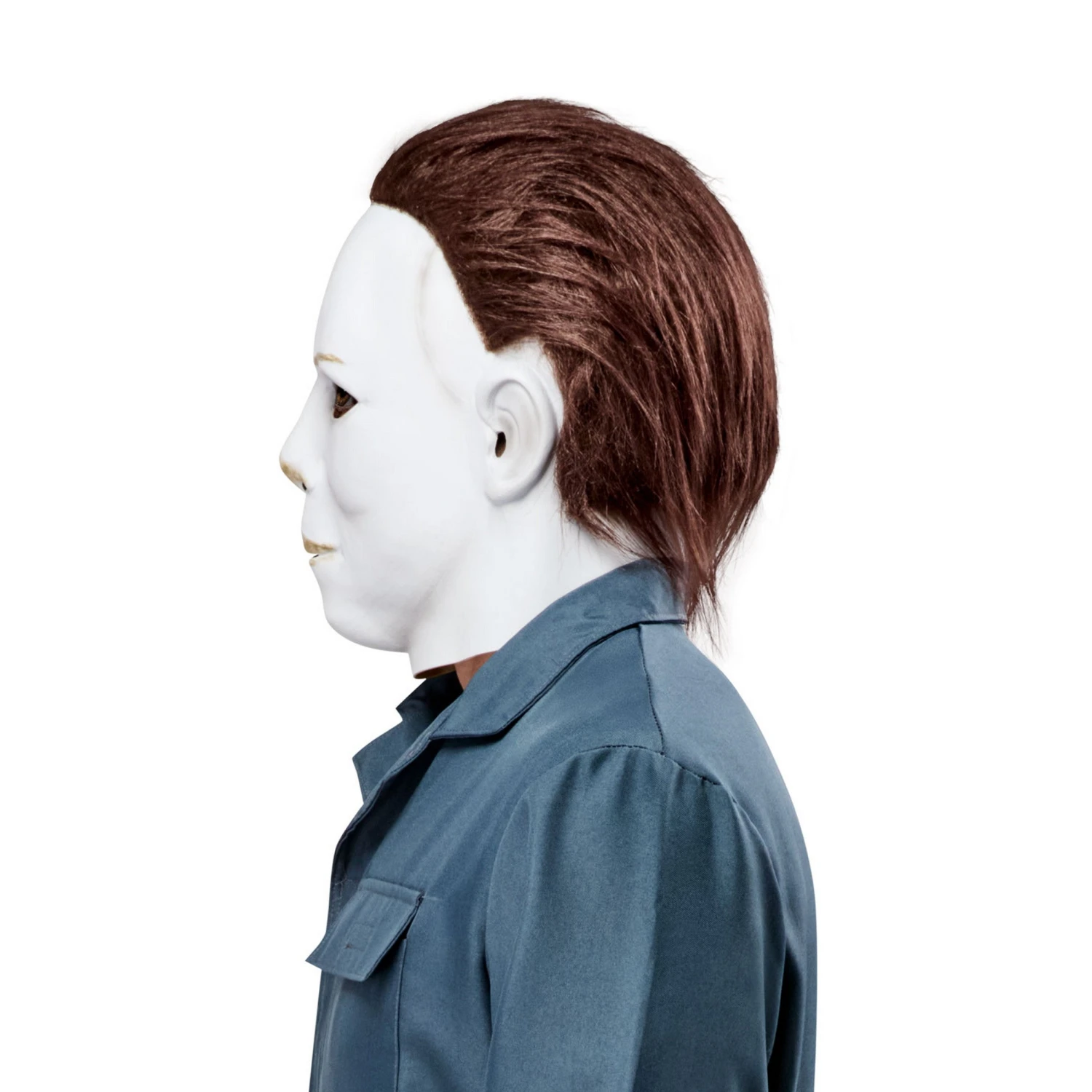 Men's Halloween 2 Michael Myers Overhead Latex Mask With Hair 3 Men's Halloween 2 Michael Myers Overhead Latex Mask With Hair - Image 3