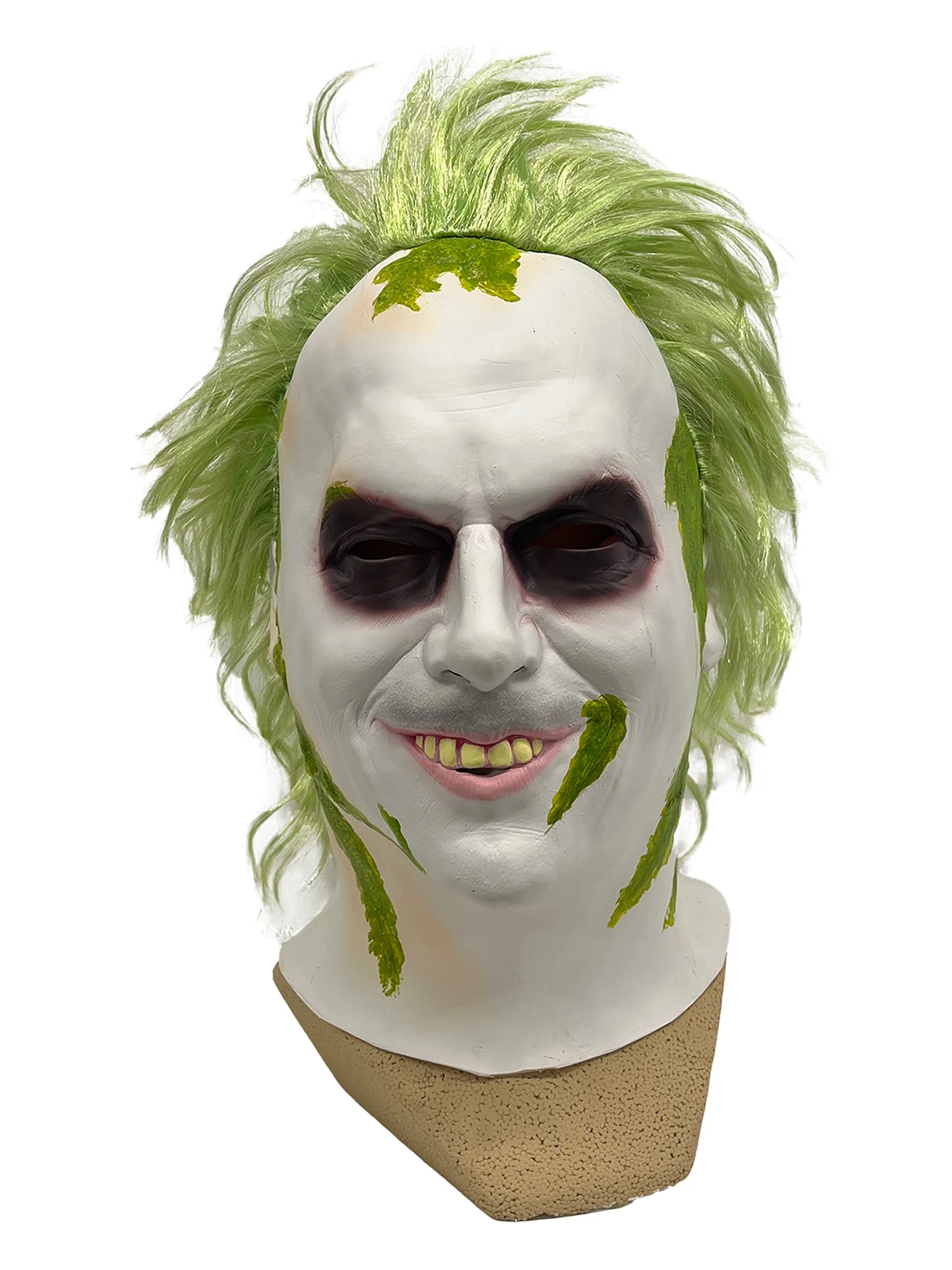 Men's Beetlejuice 2 Overhead Latex Mask With Hair 1 Men's Beetlejuice 2 Overhead Latex Mask With Hair