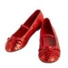 Kids Red Glitter Ballet Shoes