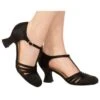 Adult Black 1920's Flapper Heeled Shoes