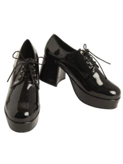 Adult Black70's Platform Heeled Shoes