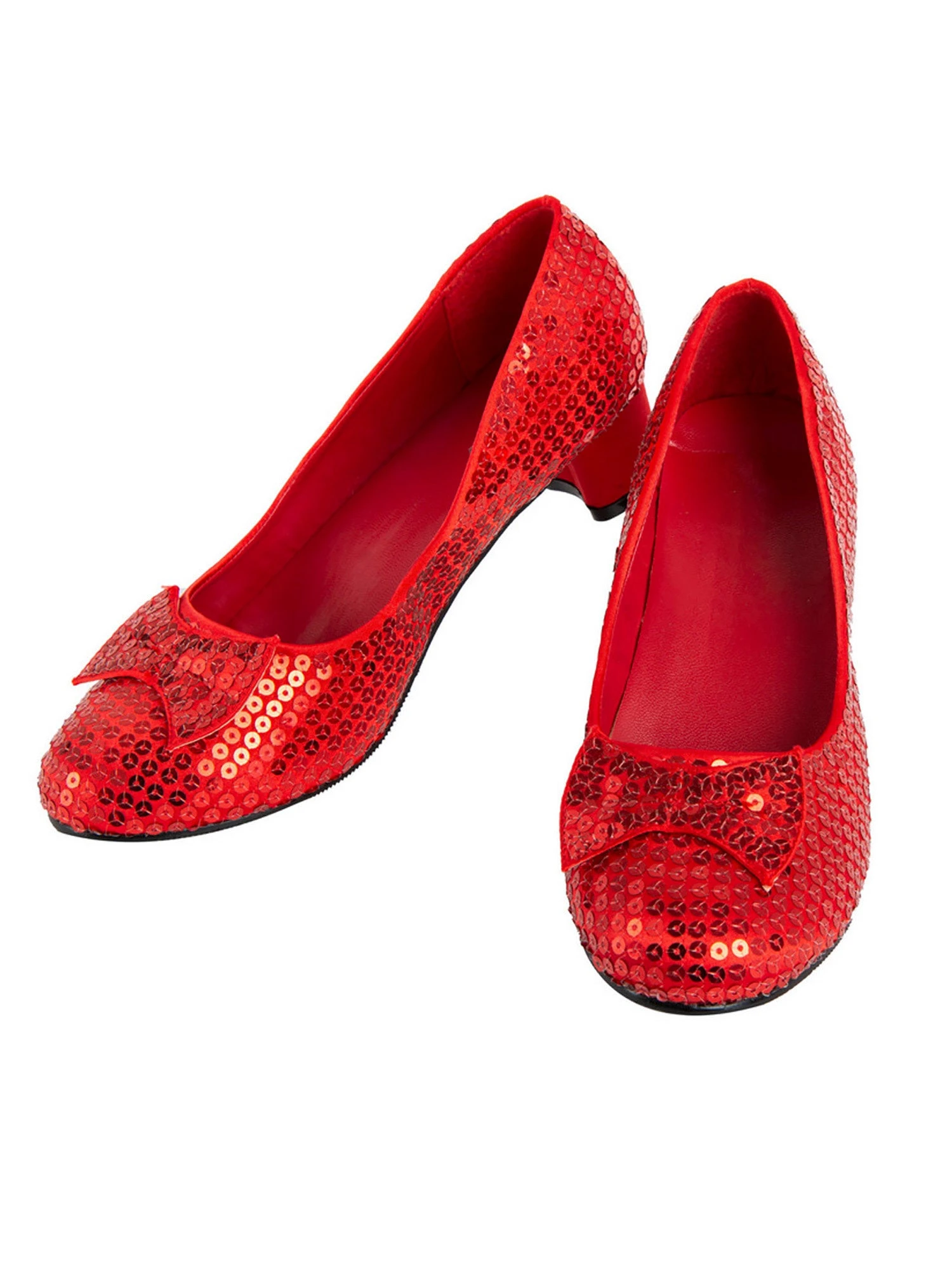 Kids Red Sequin Dorothy Heeled Shoes 1 Kids Red Sequin Dorothy Heeled Shoes