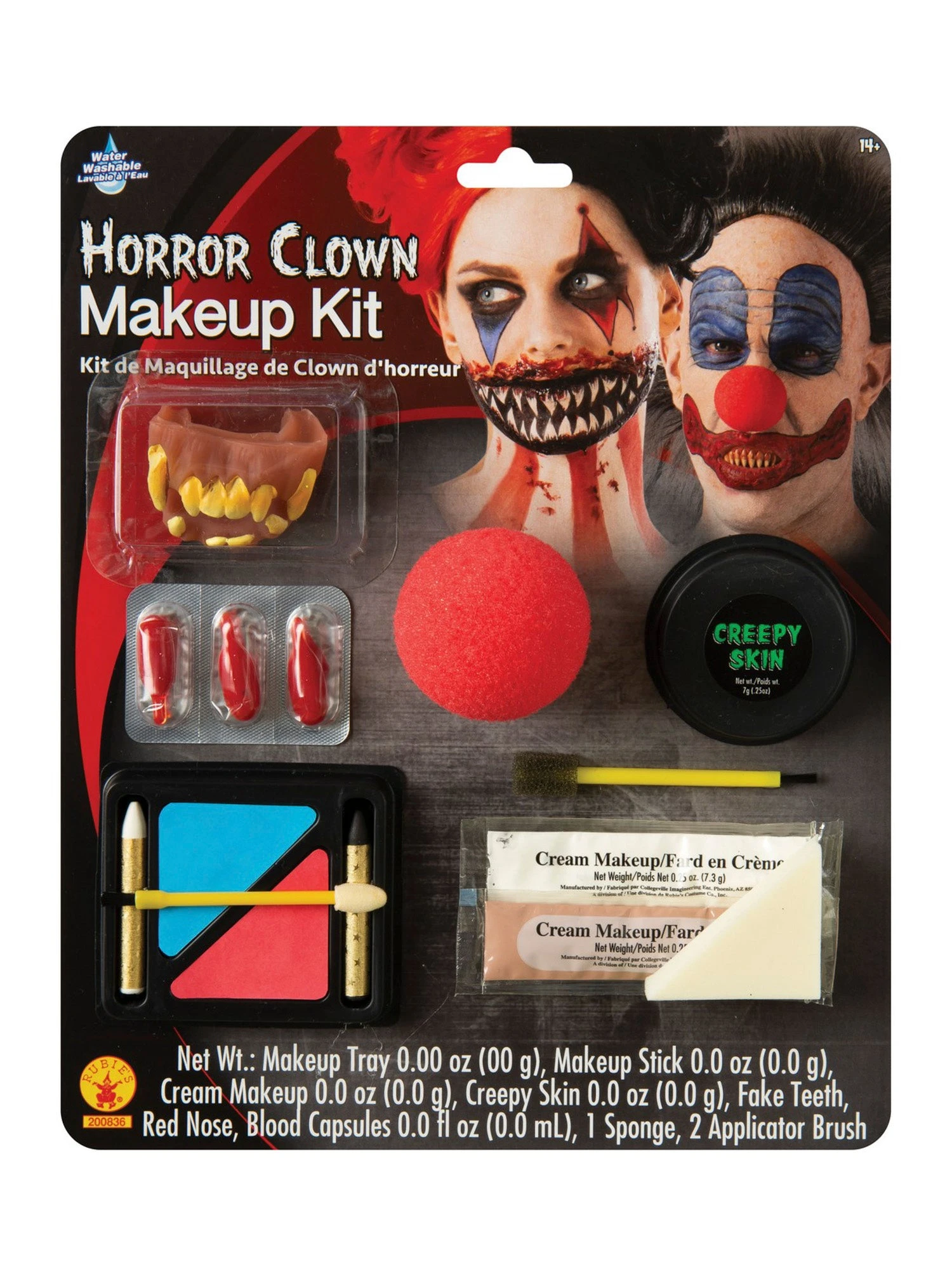 Horror Clown Make-Up Kit Accessory 1 Horror Clown Make-Up Kit Accessory