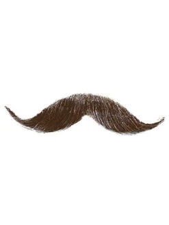 Men's Brown Handlebar Mustache