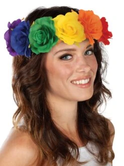 Rainbow Flower Headband