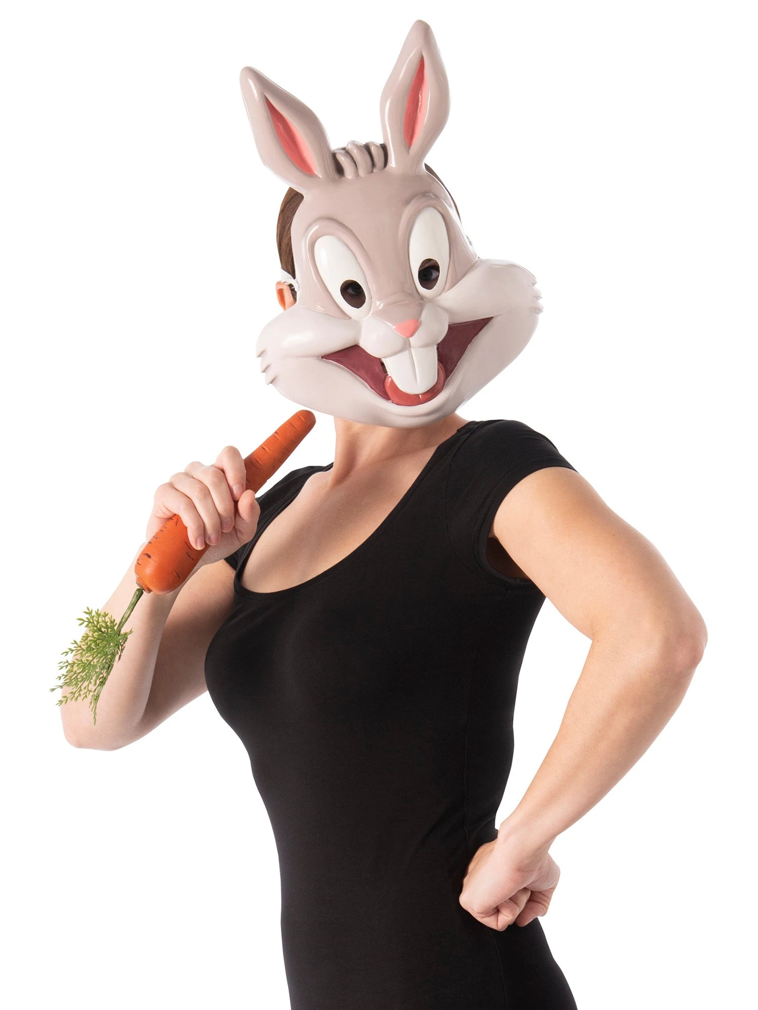 Adult Space Jam: A New Legacy Bugs Bunny Half Mask 1 Adult Space Jam: A New Legacy Bugs Bunny Half Mask