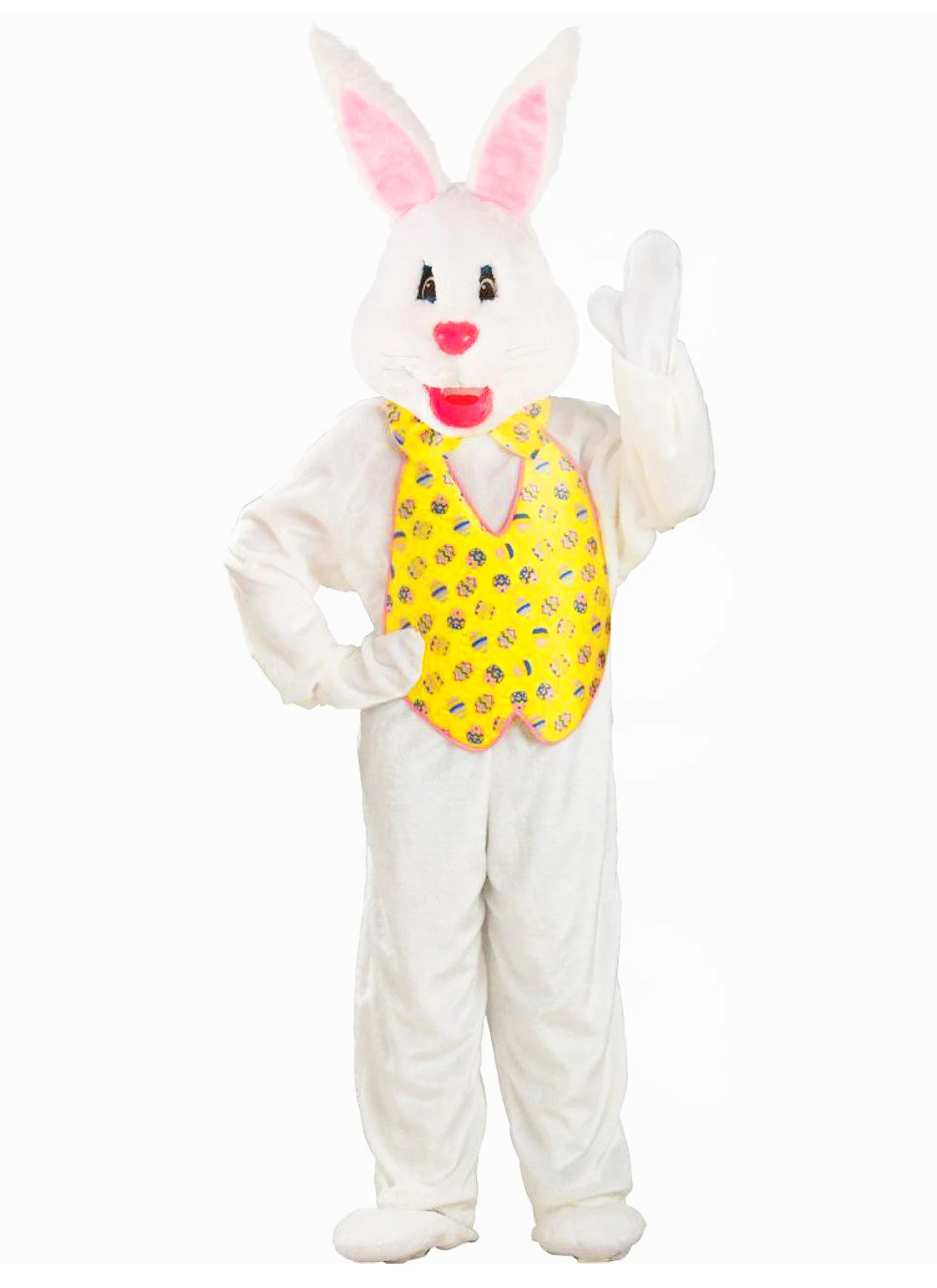 Adult Deluxe Plus Bunny Mascot Costume 1 Adult Deluxe Plus Bunny Mascot Costume