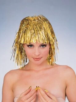 Tinsel Wig - Gold