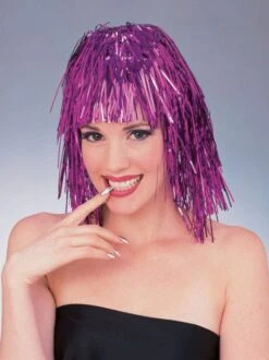 Tinsel Wig - Purple