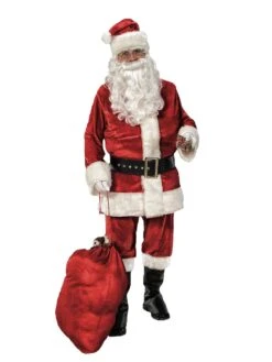 Adult Mens Deluxe Velvet Santa Costume