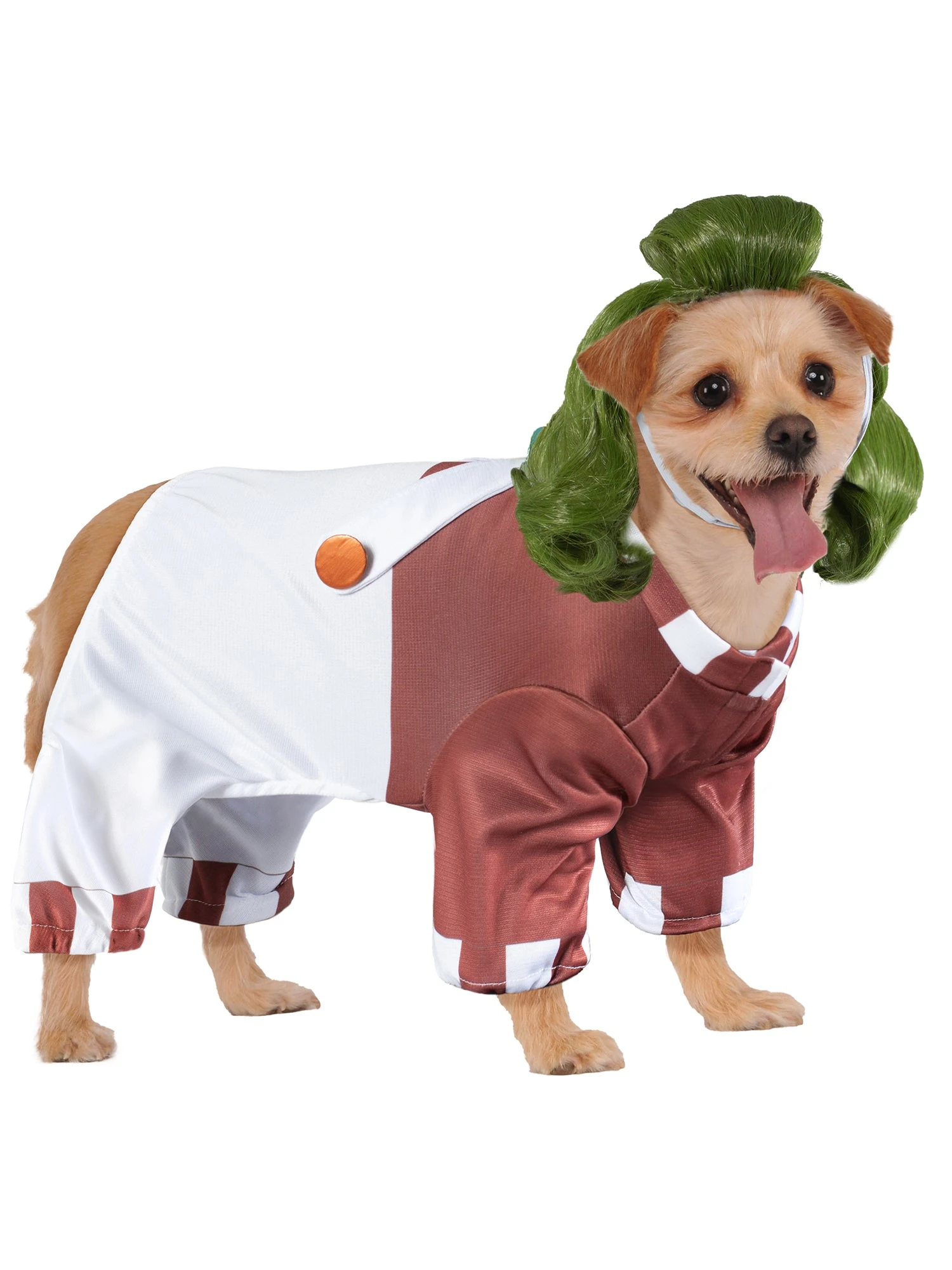 Willy Wonka Oompa Loompa Pet Costume 1 Willy Wonka Oompa Loompa Pet Costume