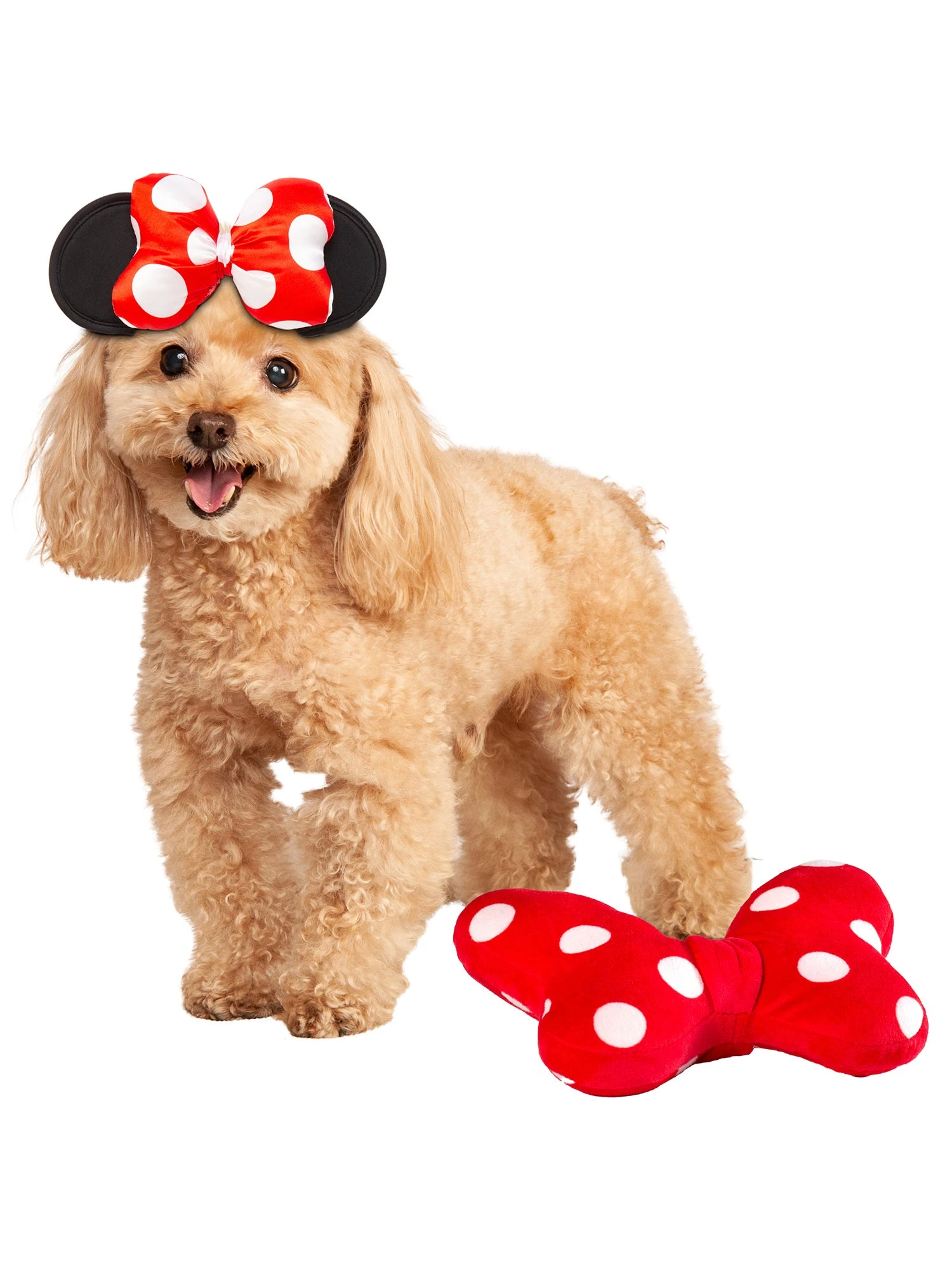 Minnie Mouse Pet Headpiece And Toy 1 Minnie Mouse Pet Headpiece And Toy