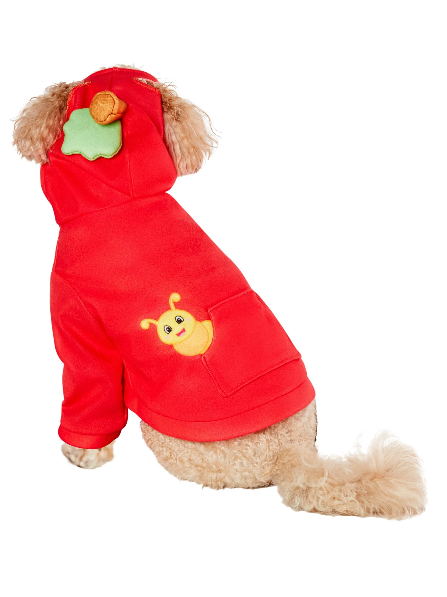 Red Delicious Apple Hoodie Pet Costume 2 Red Delicious Apple Hoodie Pet Costume - Image 2