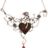 Adult Bed Of Blood Rose Necklace Accessory