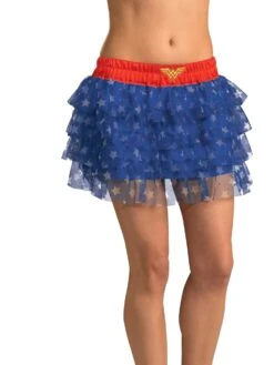 Women's Sexy Wonder Woman Sequin Skirt Costume