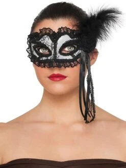 Adult White Lace Mask