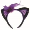 Adult Purple Velvet Cat Ears Accessory