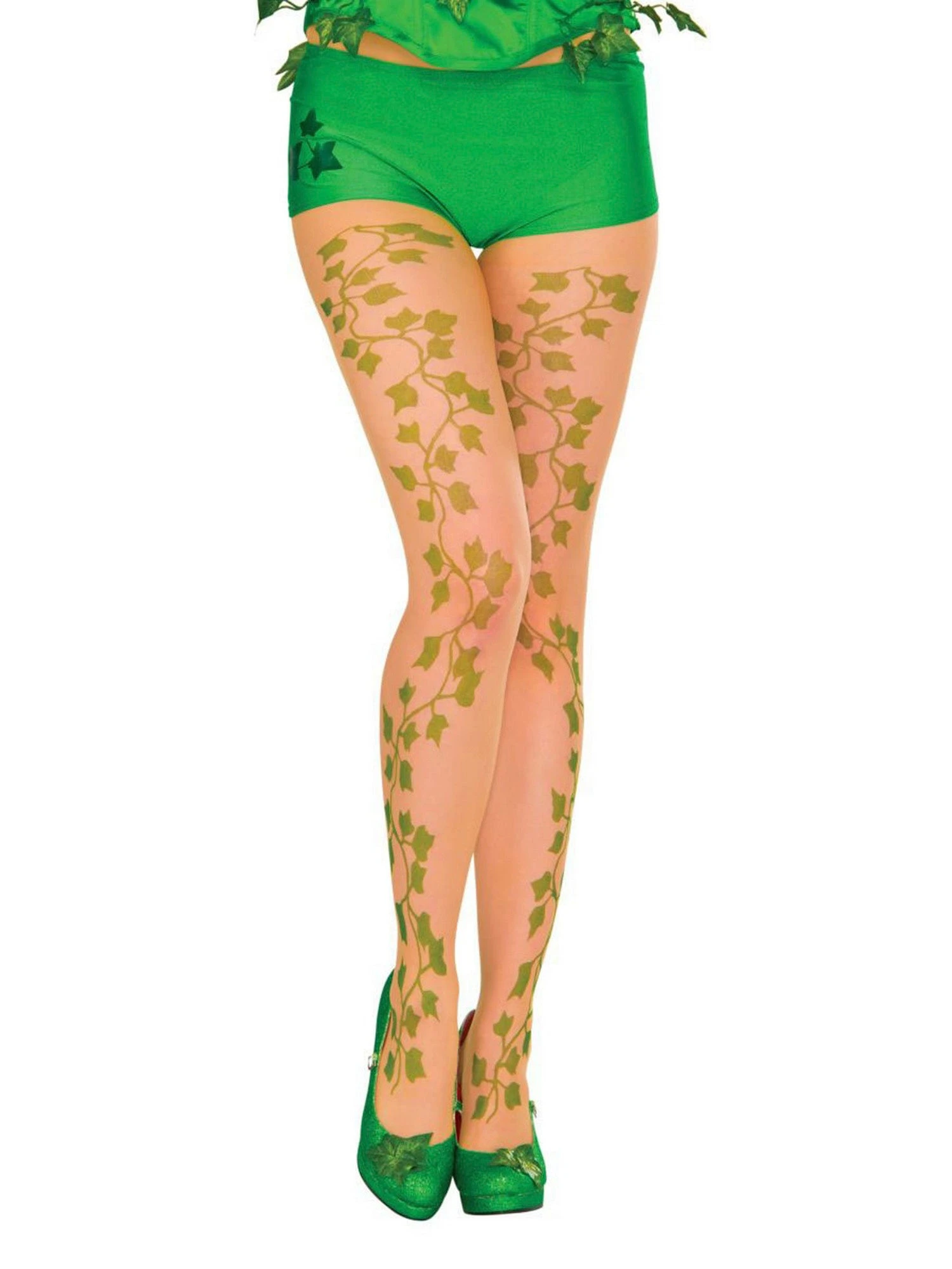 Adult Printed Poison Ivy Tights 1 Adult Printed Poison Ivy Tights