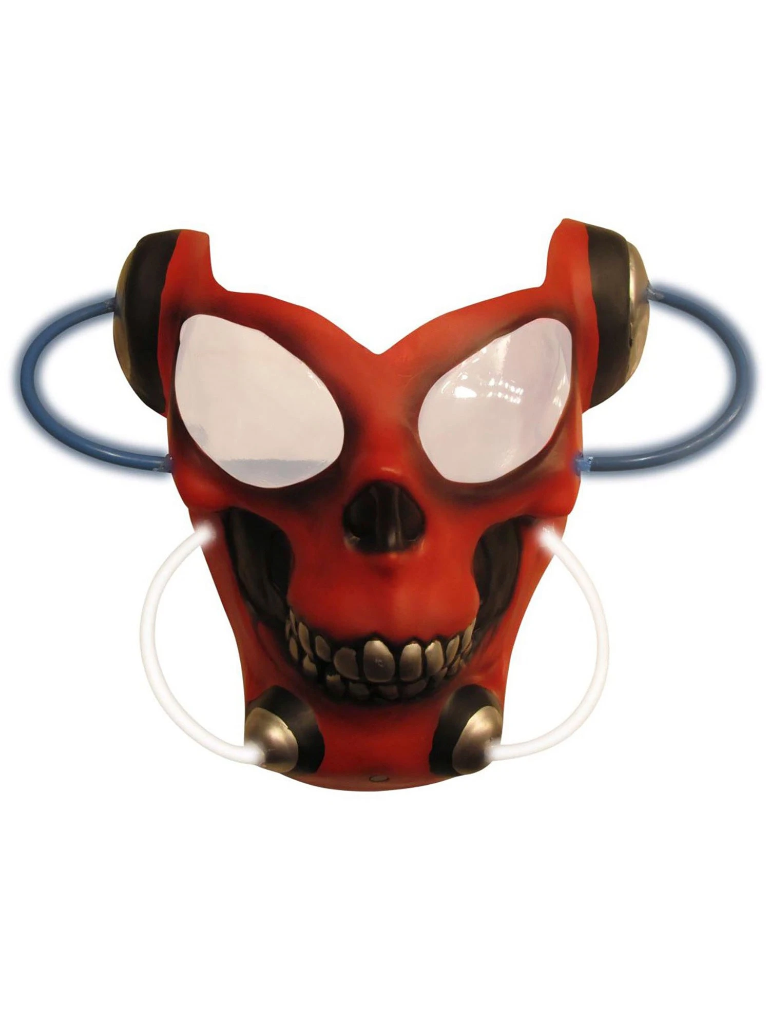 Adult Red Skull Light Up Mask 1 Adult Red Skull Light Up Mask