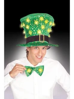 St. Patty's Day Light Up Shamrock Tie
