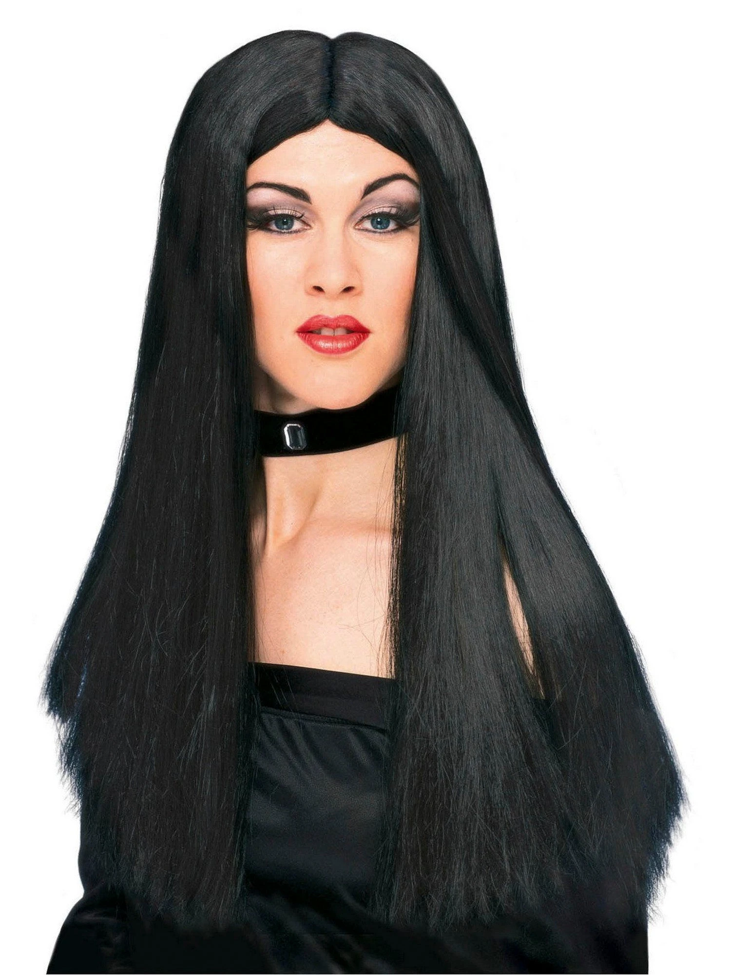 Women's Long Black 24-inch Witch Wig 1 Women's Long Black 24-inch Witch Wig