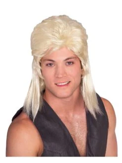 Men's Blonde Mullet Wig