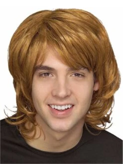 Men's Blonde Groovy 1970's Wig