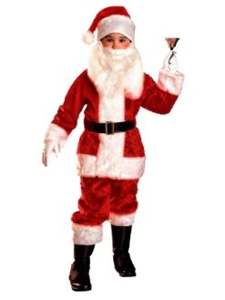 Boys Plush Santa Suit