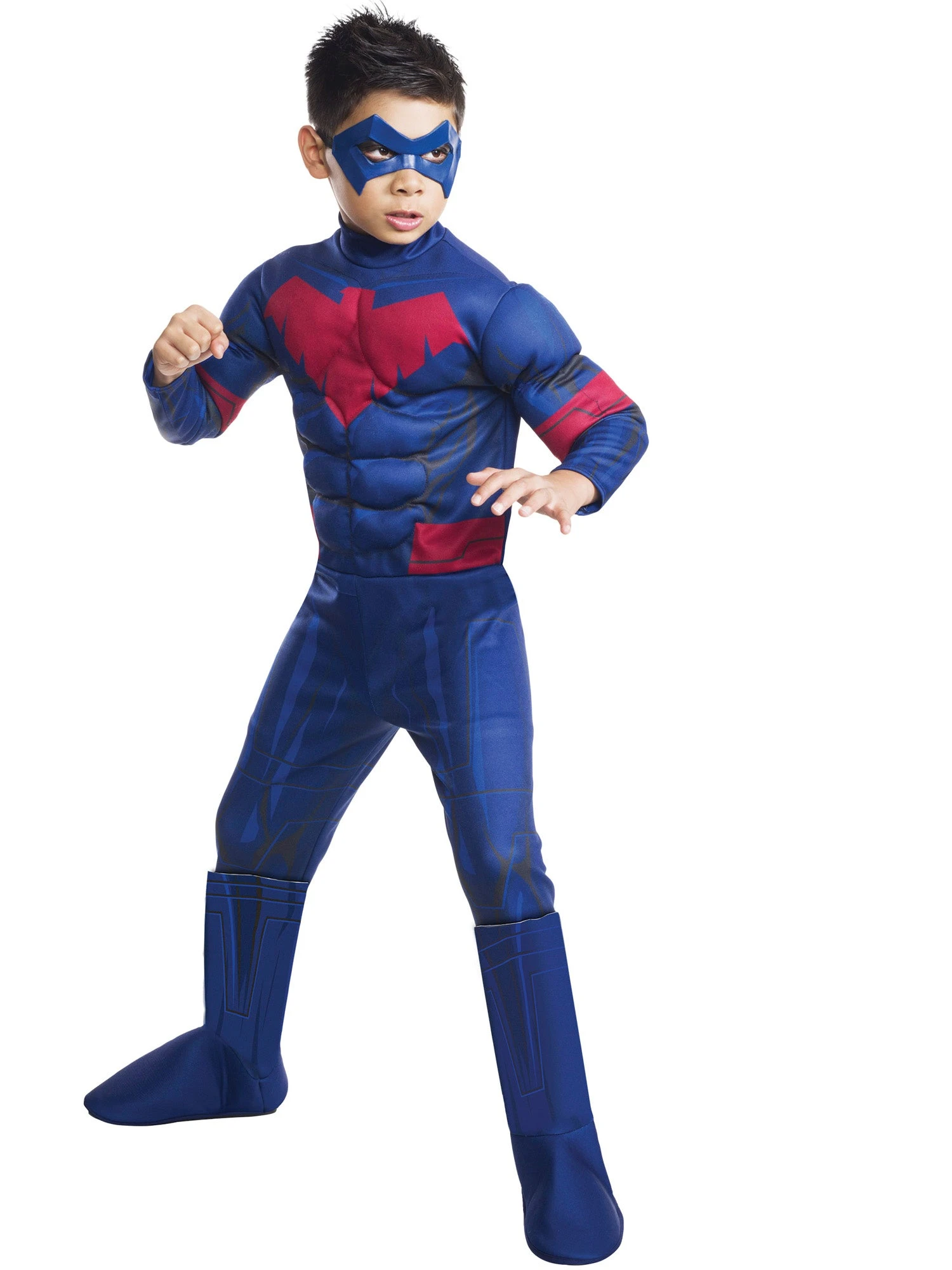 Boys Nightwing Deluxe Costume 1 Boys Nightwing Deluxe Costume