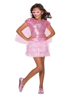 DC Comics Child Supergirl Pink Sequin Costume