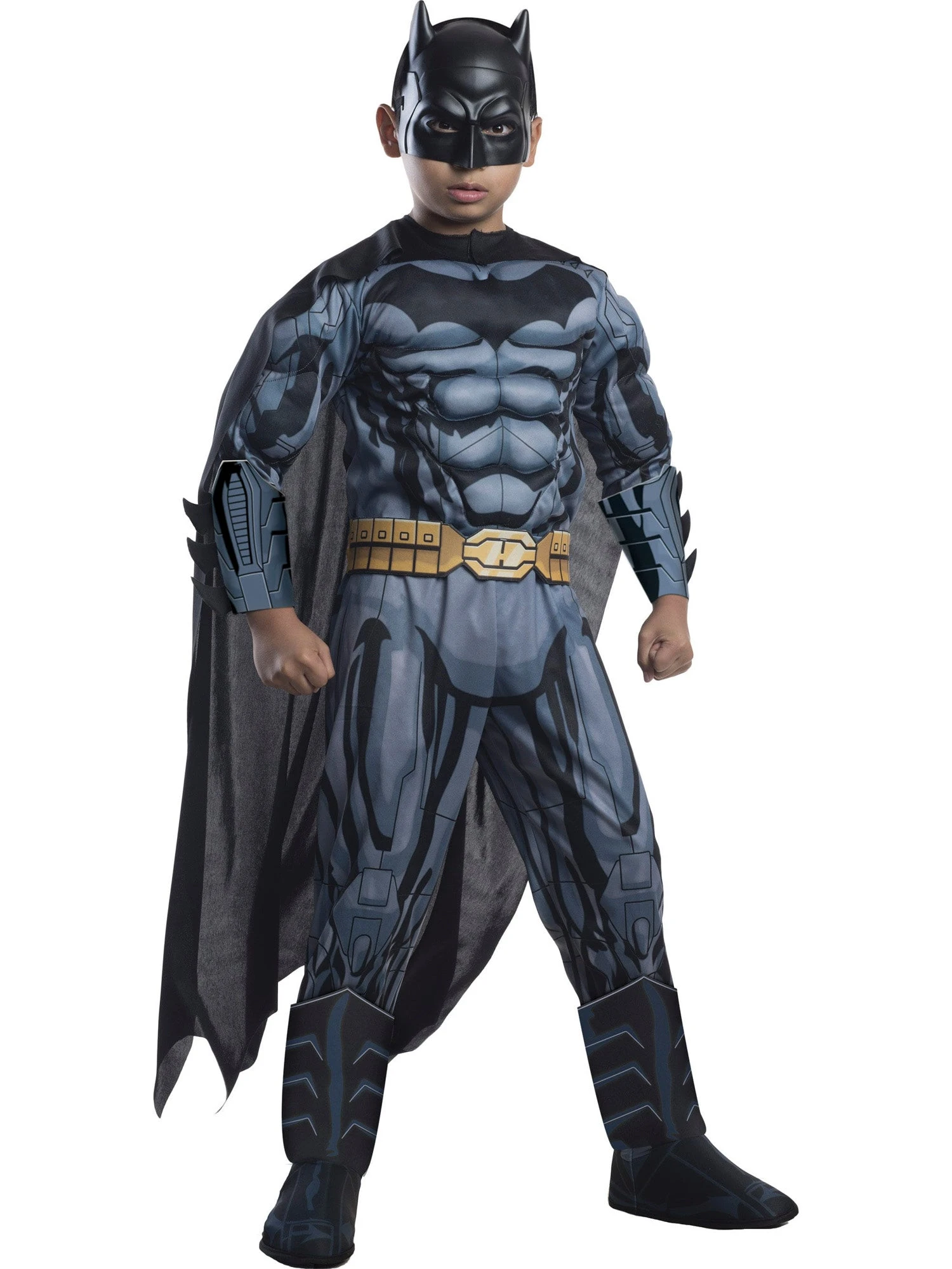 Boys Deluxe Justice League Muscle Chest Batman Costume 1 Boys Deluxe Justice League Muscle Chest Batman Costume