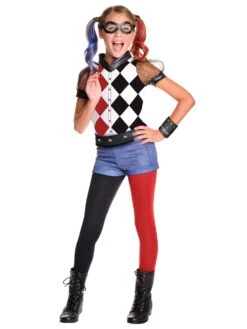 Girls' DC Superhero Harley Quinn Costume - Deluxe
