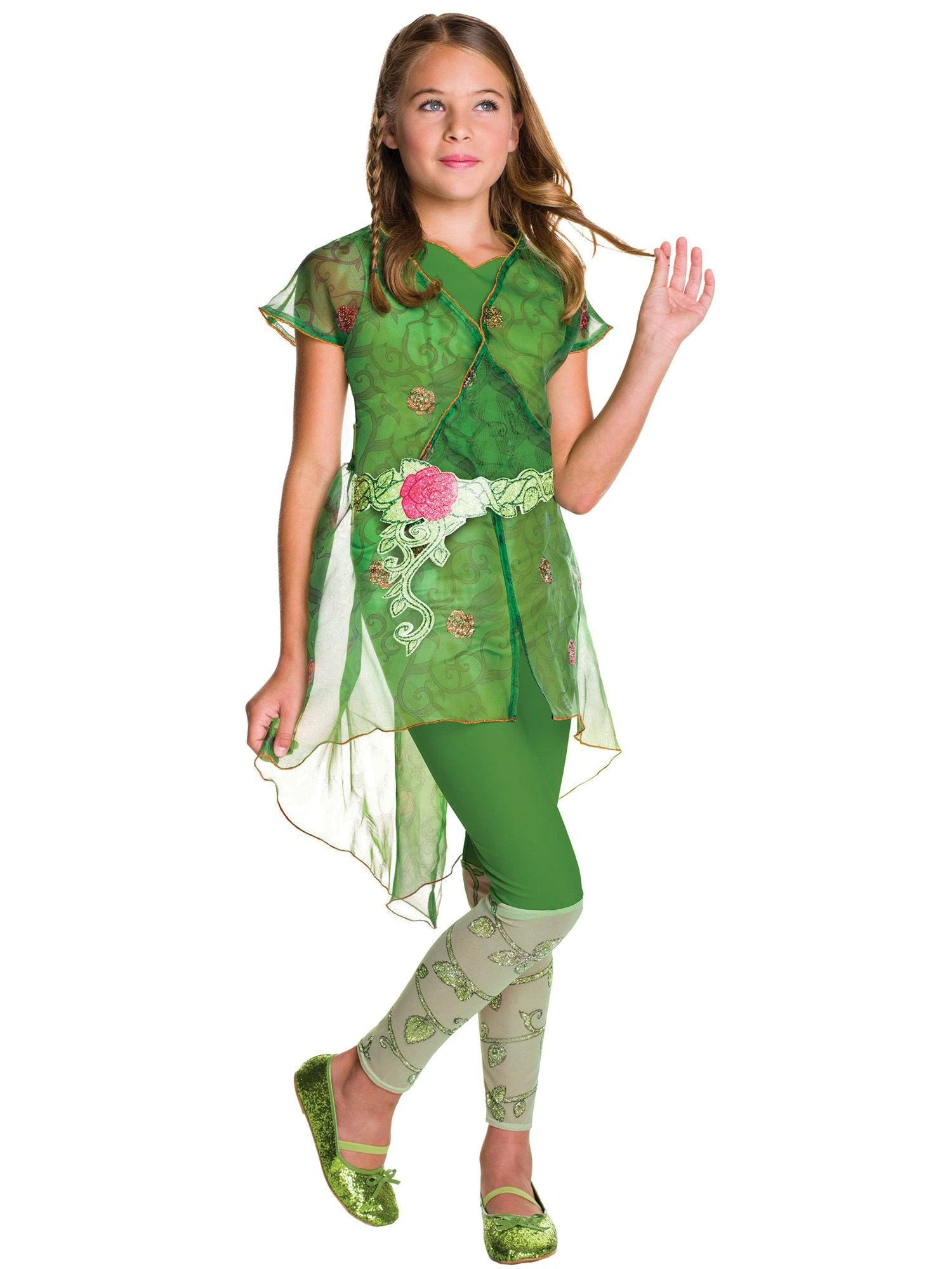 Girls' DC Superhero Girls Poison Ivy Costume - Deluxe 1 Girls' DC Superhero Girls Poison Ivy Costume - Deluxe