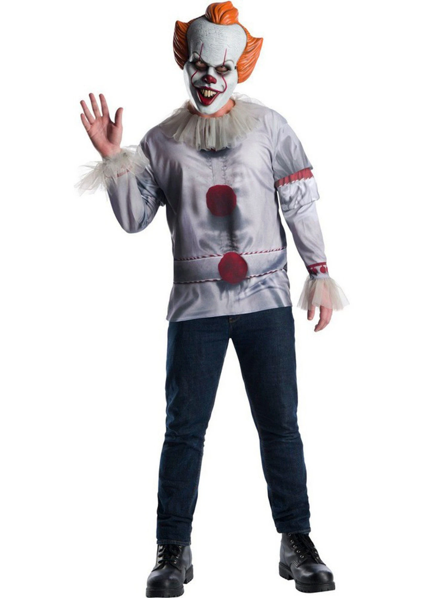 IT Pennywise Costume Top Adult 1 IT Pennywise Costume Top Adult
